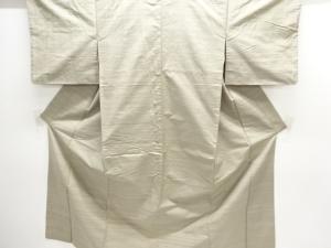 アンティーク　横段織り出し手織り紬着物